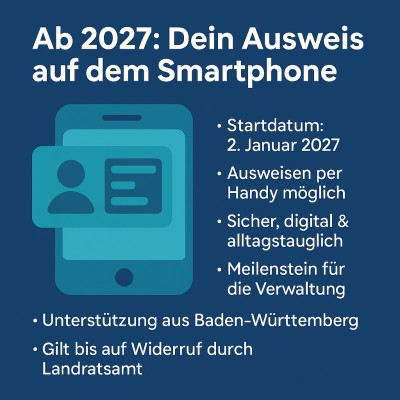 Digitaler Ausweis kommt: Ab 2027 Ausweisen per Smartphone möglich